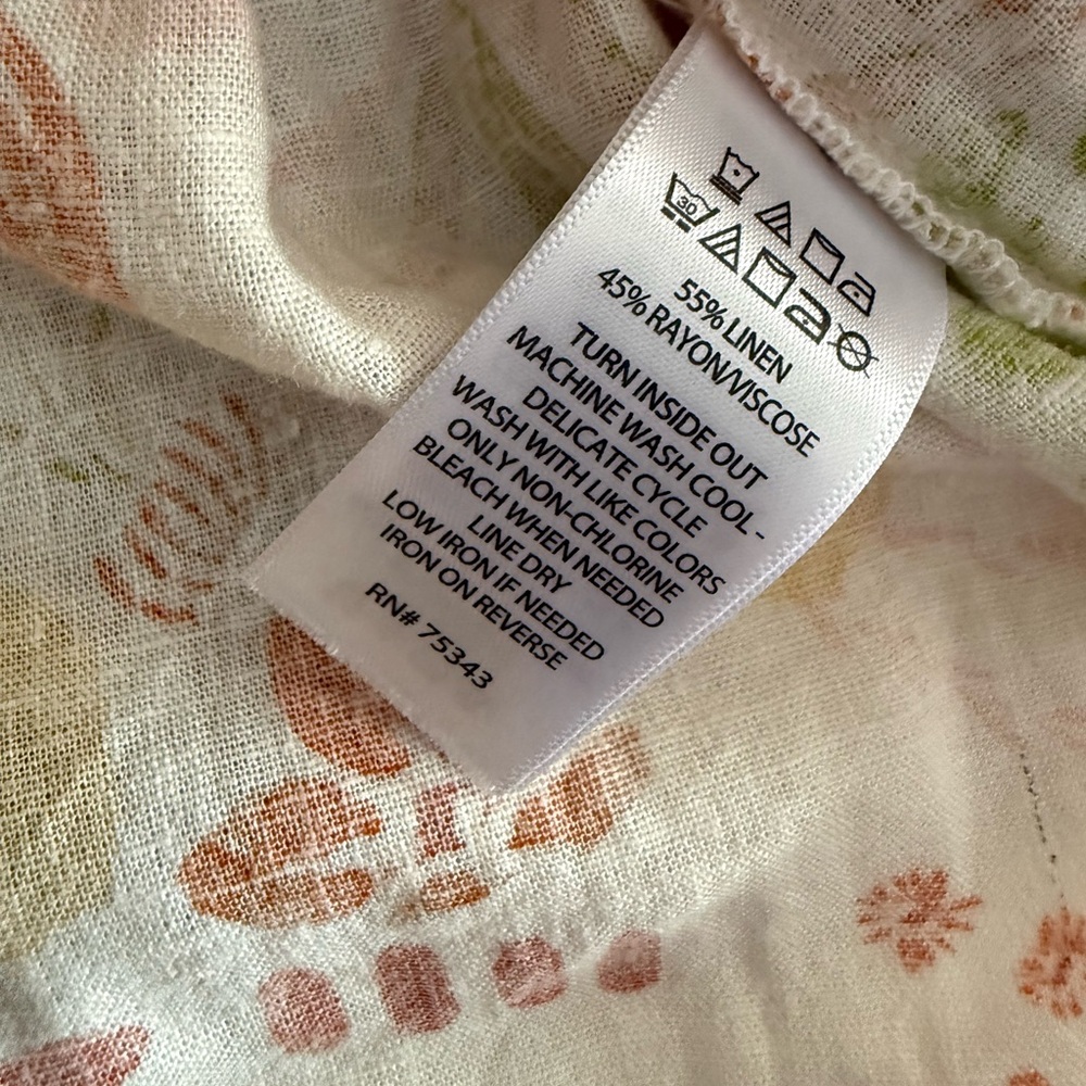C&C California Tropical Print Cotton Blend Midi Dress Size XS - Picture 9 of 9